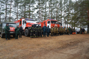 в Демидове прошли учения по тушению лесных пожаров - фото - 1