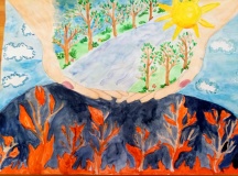 Конкурс детского рисунка "Защитим лес от огня" - 3