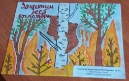 Конкурс детского рисунка "Защитим лес от огня" - 8