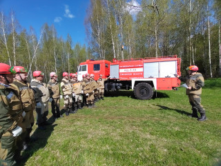 в Лесопожарной службе прошли пожарно-тактические занятия - фото - 1